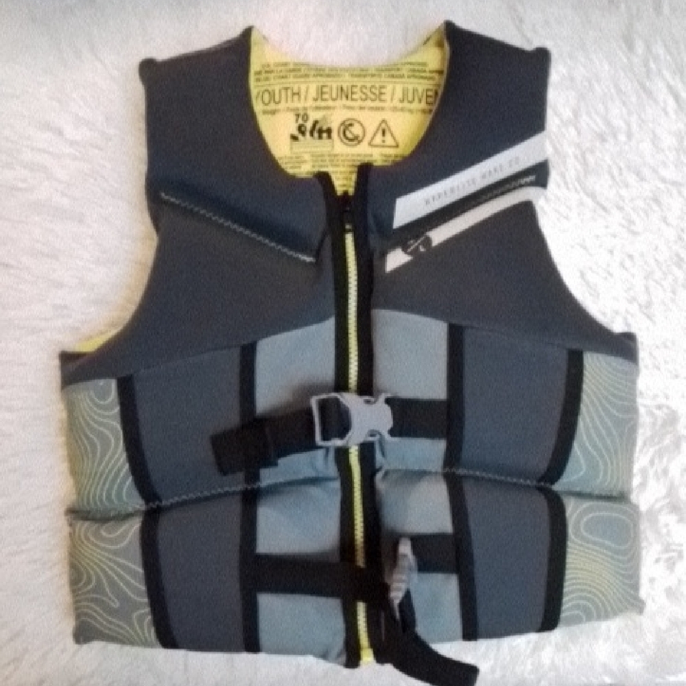 Hyperlite, Youth Swim Vest - Gray, Life Jacket